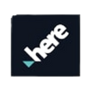 Blue square with white 