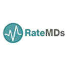 RateMDs logo: teal circle with white heartbeat graphic, 