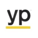 The YP logo: black 