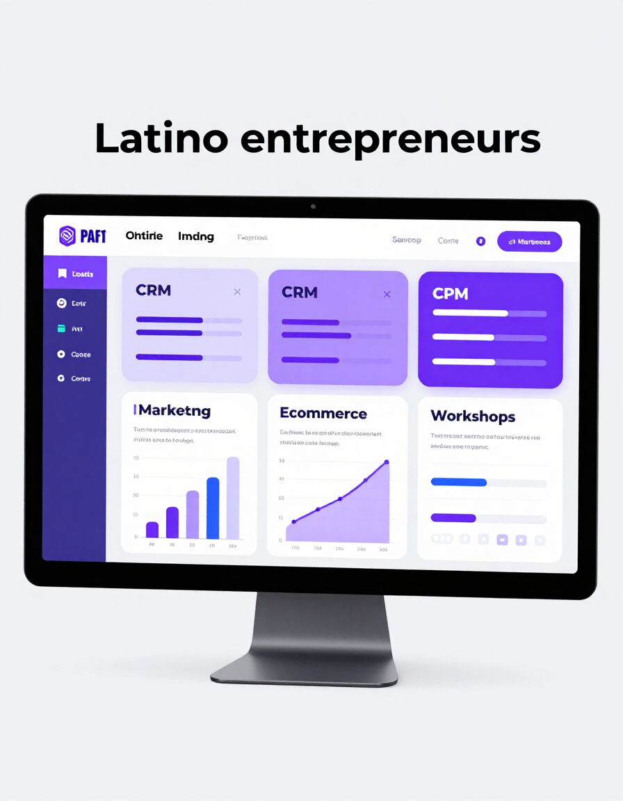 Panel de educación y herramientas para emprendedores