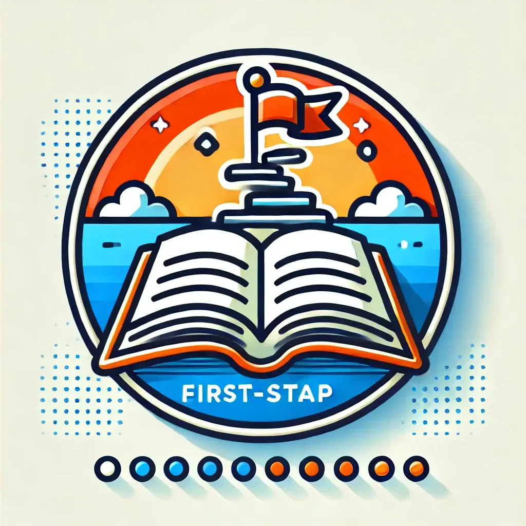 Un libro abierto con una bandera encima formando un círculo.