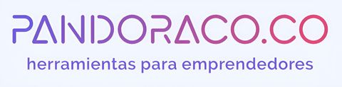 Un logo morado y blanco para pandoraco.co