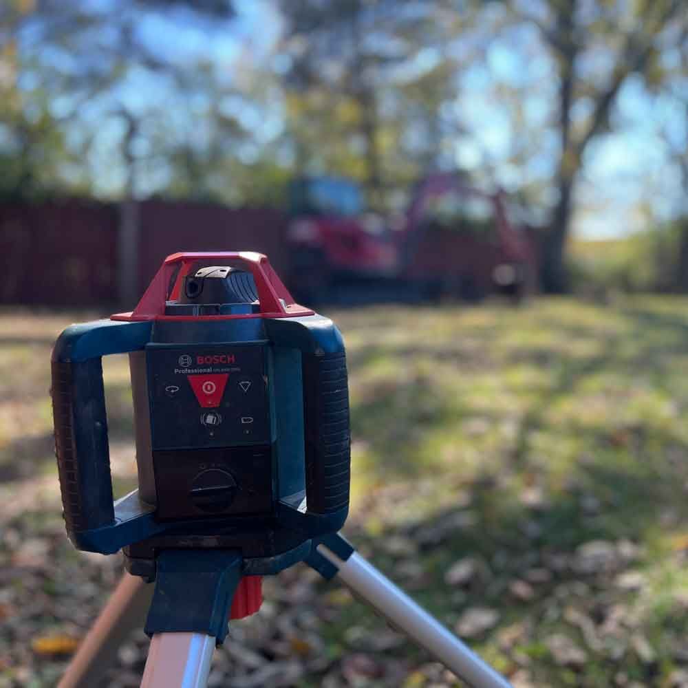 Close up Photo of A Laser Level — Winchester, KY — Underground Kings, LLC