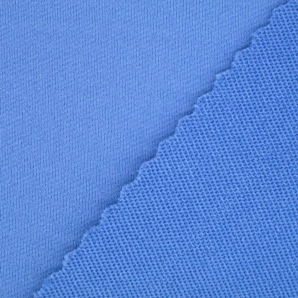 A close up of a piece of blue fabric.