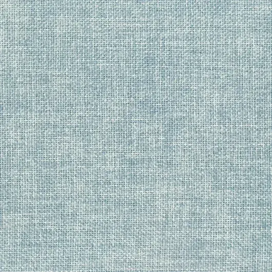 A close up of a light blue fabric with a checkered pattern.