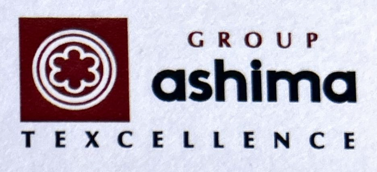 A group ashima logo with a flower in the center