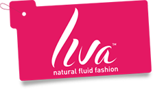 A pink tag that says natural fluid fashion on it
