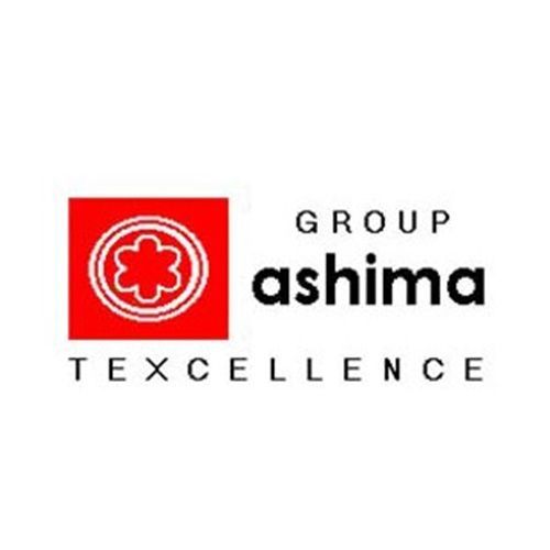 The group ashima logo is a red square with a flower in the middle.