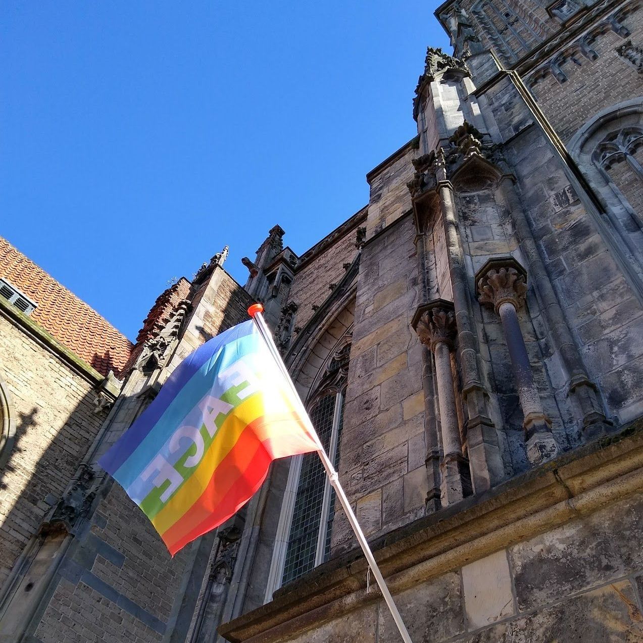 Lebuinuskerk vredesvlag Deventer Vredesweek
