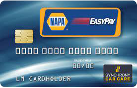 NAPA Easy Pay Financing Card
