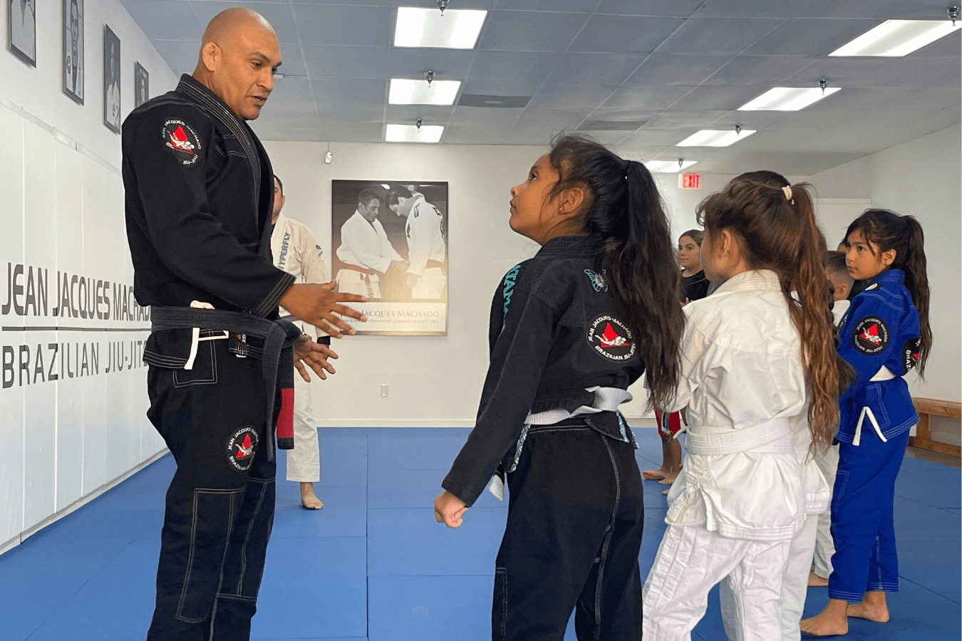 Professor Mike teaching kids classes at JJM Fresno