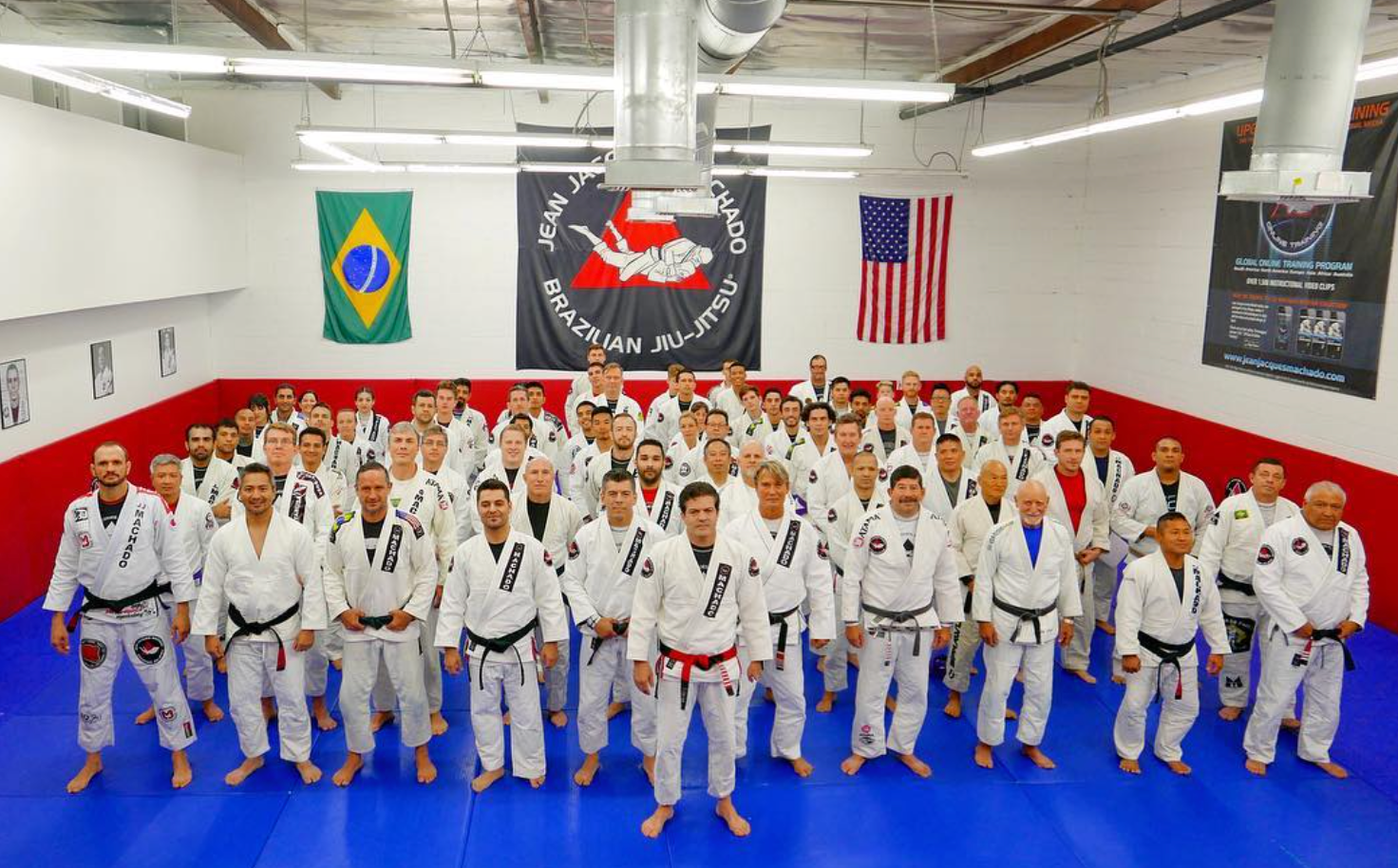 Adults training Brazilian Jiu-Jitsu at Jean Jacques Machado Fresno in Fresno, CA, building fitness.