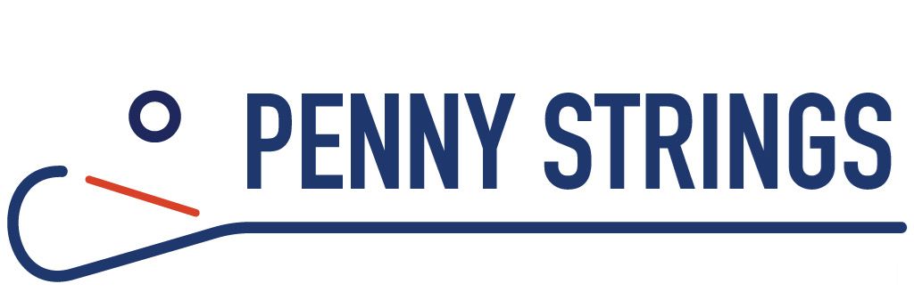 Logo for Penny Strings, with text 