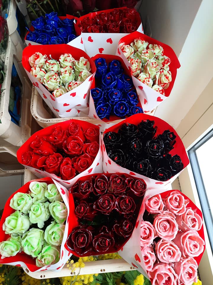 vendita di mazzi di fiori