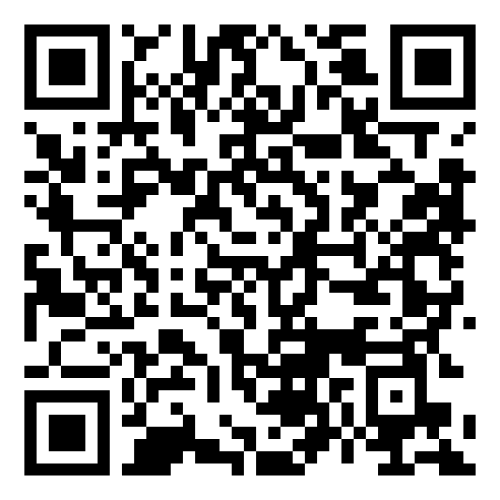 A black-and-white QR code square.