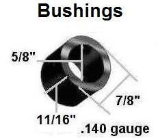 a picture of a bushing with measurements on it .