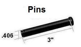 a black pin with measurements on a white background .