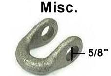 a close up of a metal object with a hole in the middle on a white background .