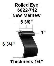 rolled eye 6022-742 new mathew 5 3/8 