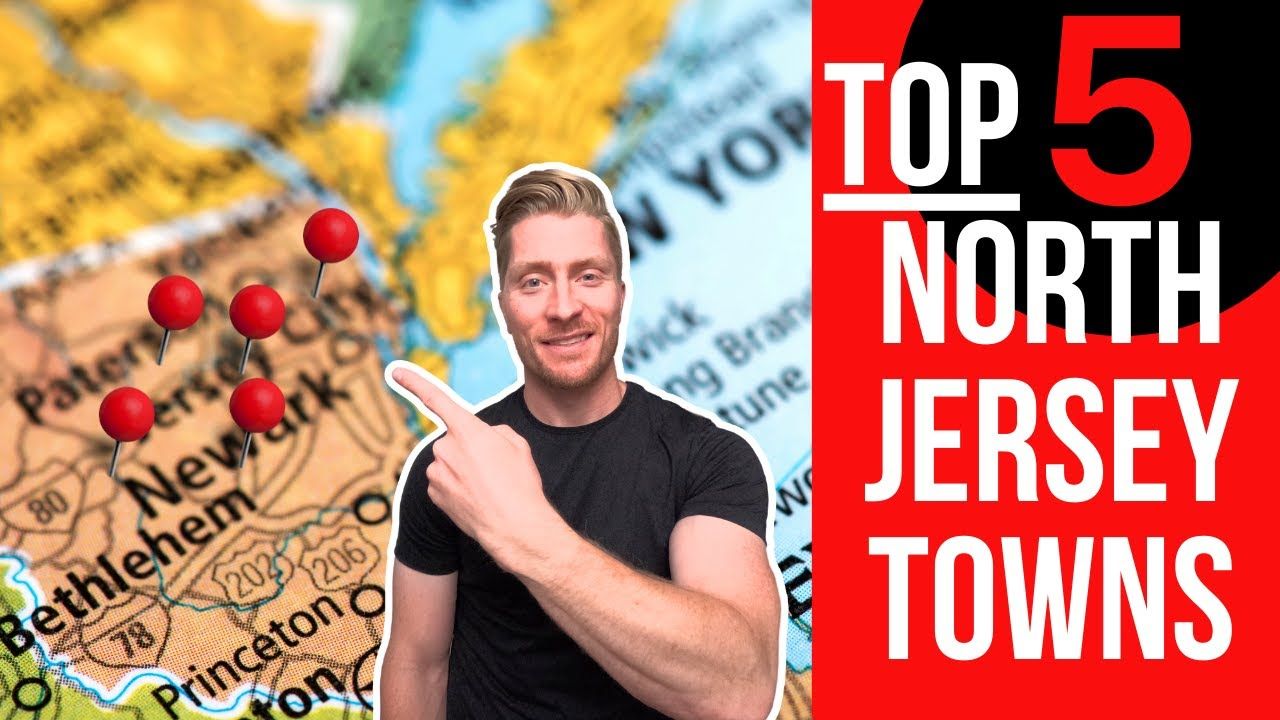 Man pointing at a map of northern New Jersey with red pins. Text reads 