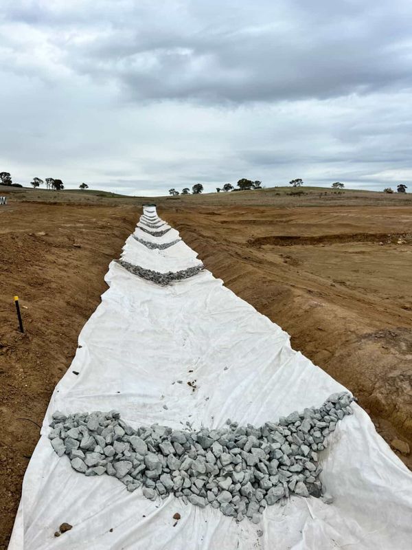 Drainage and dam construction