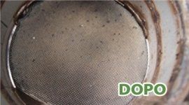 dettaglio di un catalizzatore dopo il trattamento