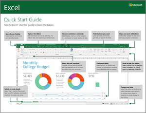 free excel quick reference sheet
