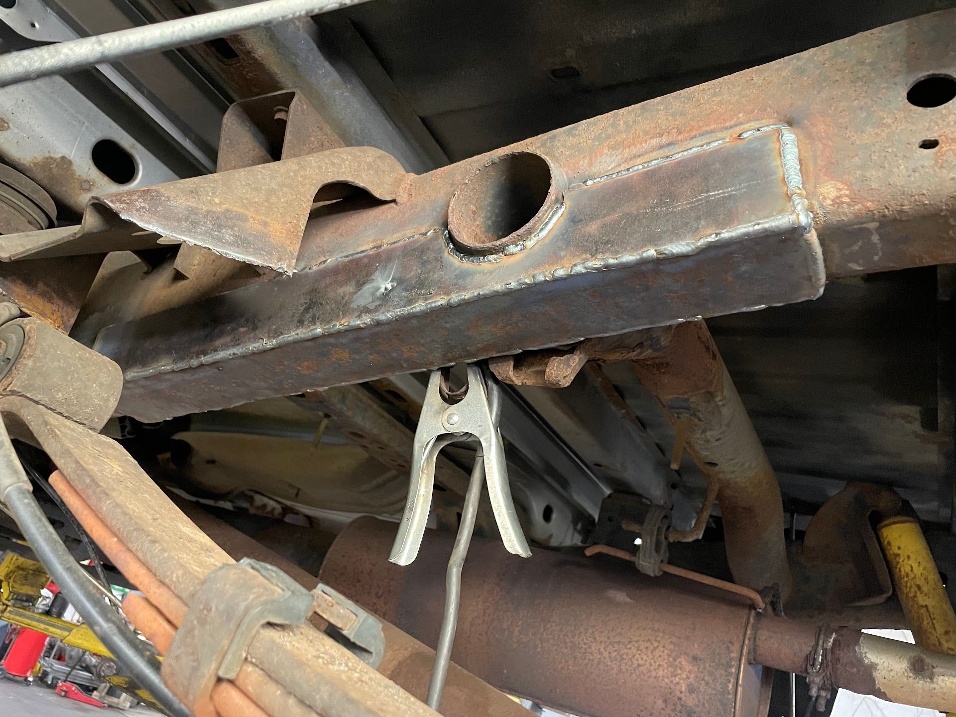 Rusty Undercarriage During Suspension Inspection | EASE Auto Service