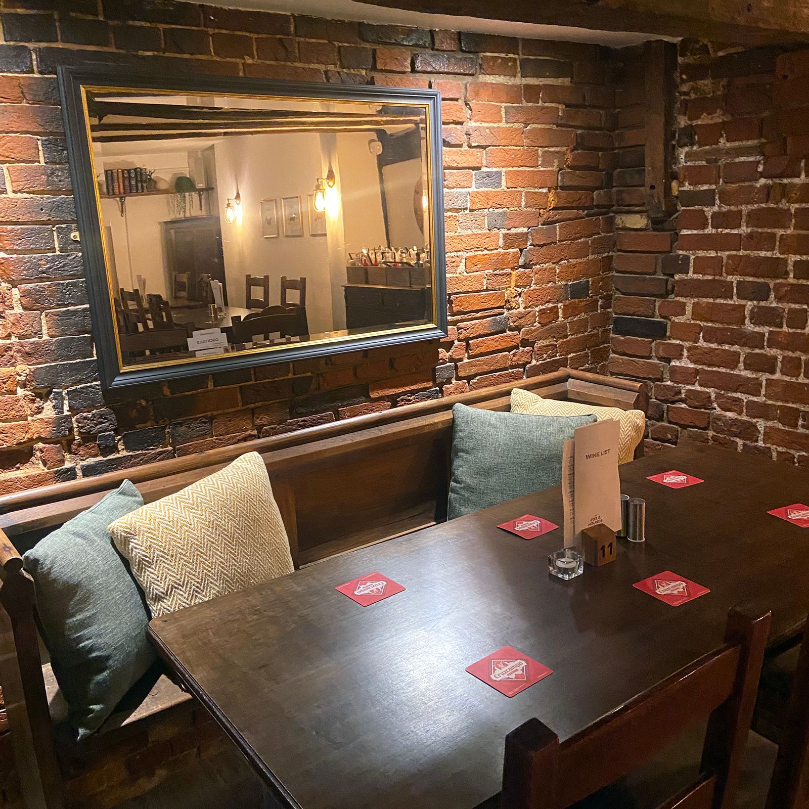 The Fox and Hounds pew seating