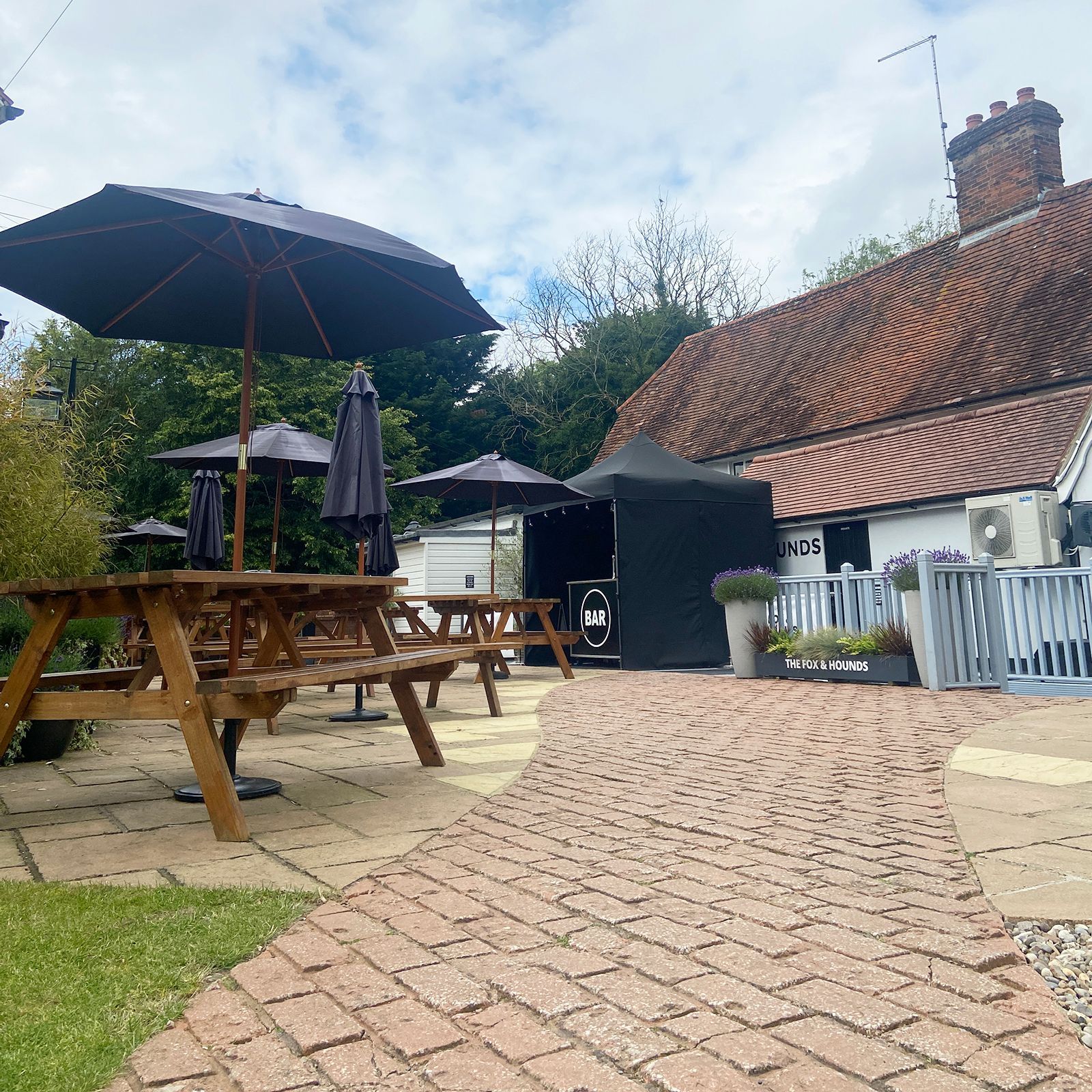 The Fox and Hounds beer garden