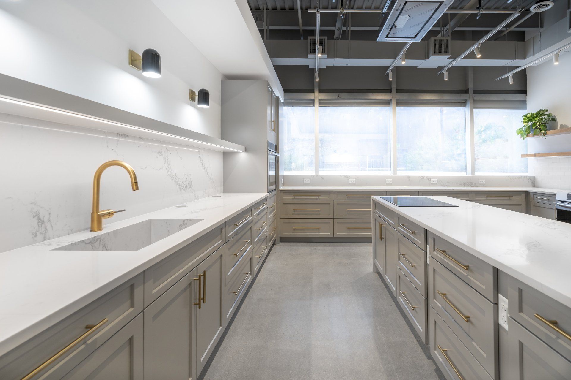 Hamat Quantun brass faucet, Jaclo drain, Top Knob hardware, Hafele under counter LED lighting system