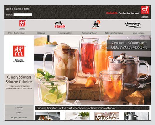 Zwilling J.A. Henckels Canada - Online Store and Custom Content Management System