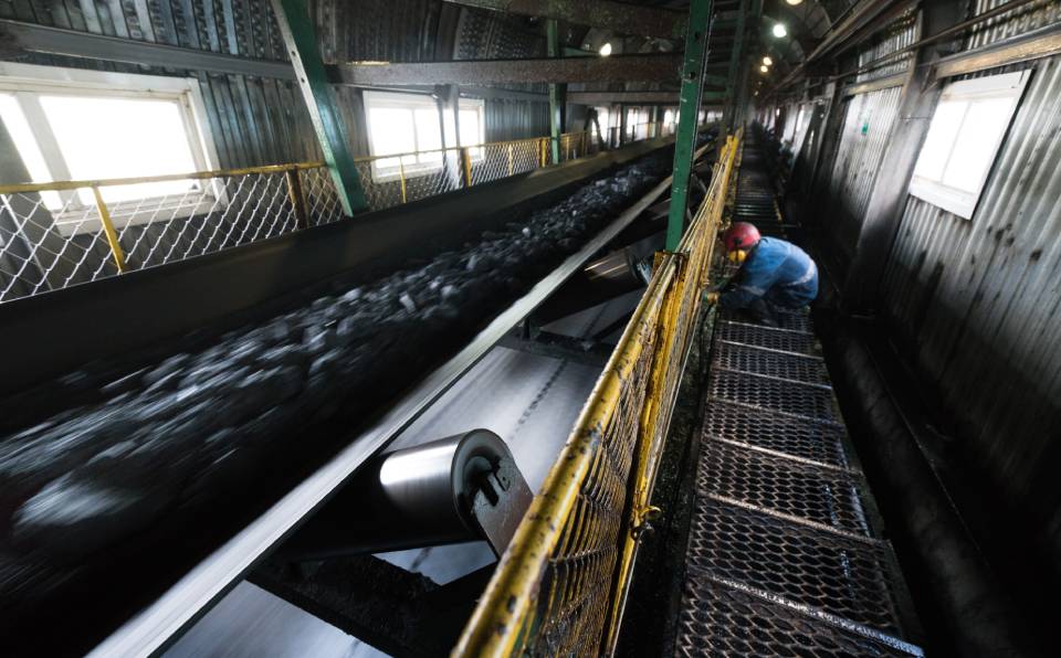 nastri trasportatori di un'azienda