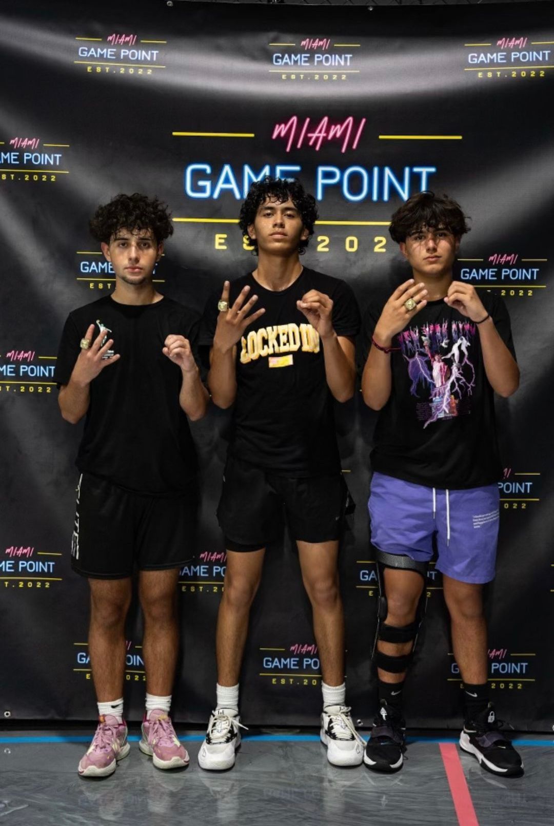 Elite kids and youth basketball academy during practice and training in the community of Kendall near Miami, FL.