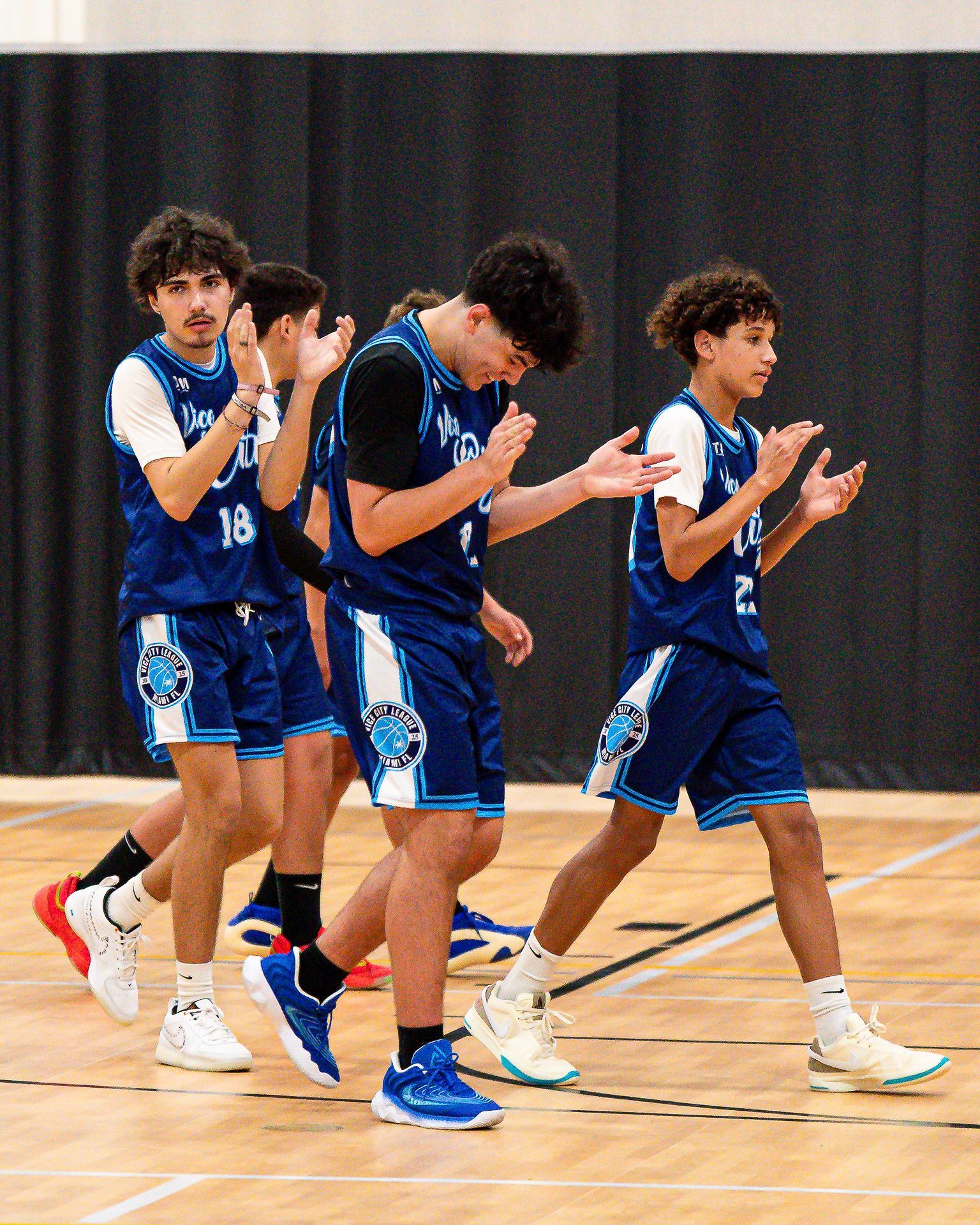 Youth basketball team competing in an elite Miami tournament.