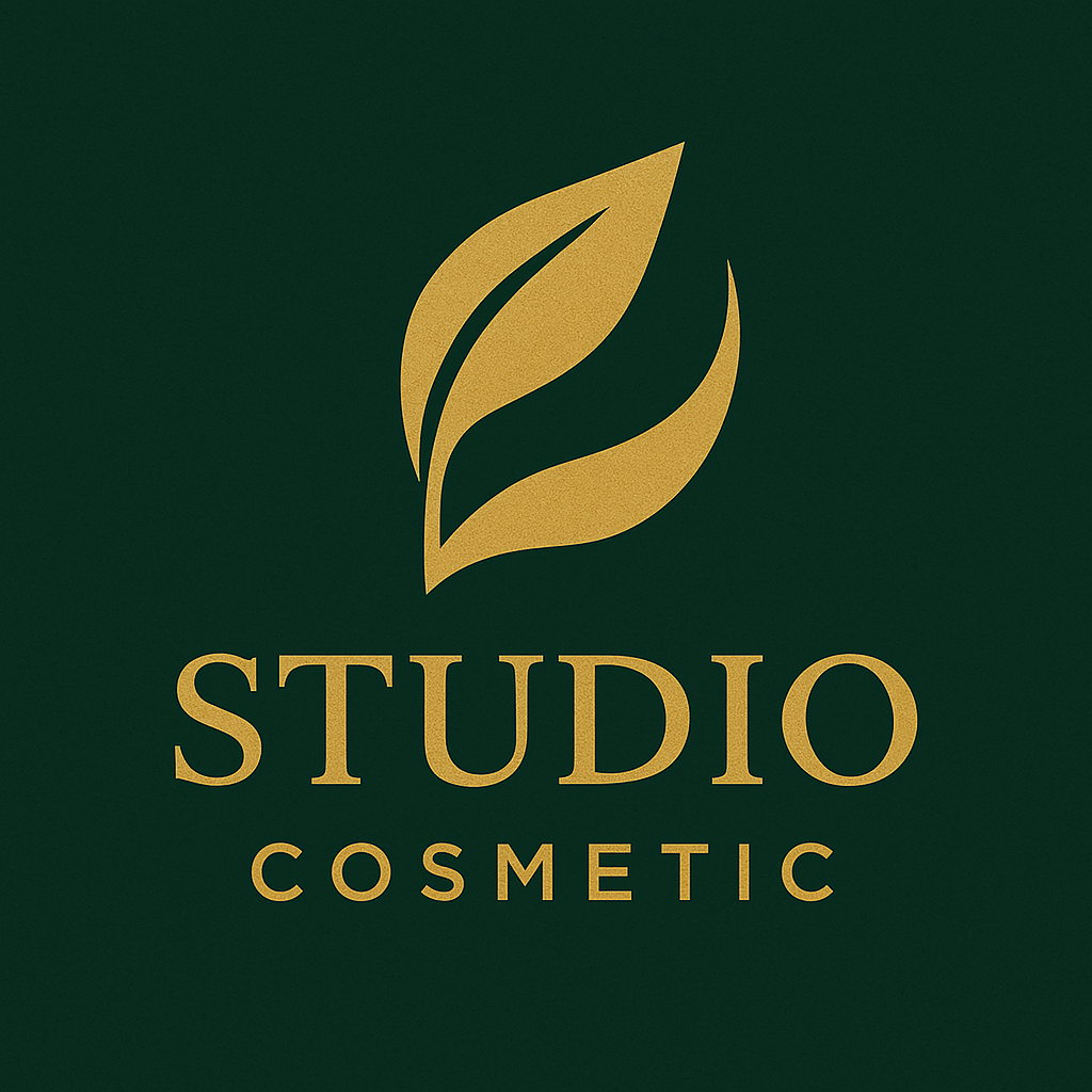 Das Logo des SW Kosmetikinstituts ist ein schwarz-goldenes Logo mit goldenem Rahmen.