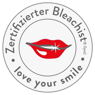 Ein Logo für ein Bleichmittel mit der Aufschrift „Liebe dein Lächeln“