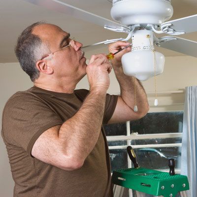 A1 Handyman Technician - Installing Ceiling Fan