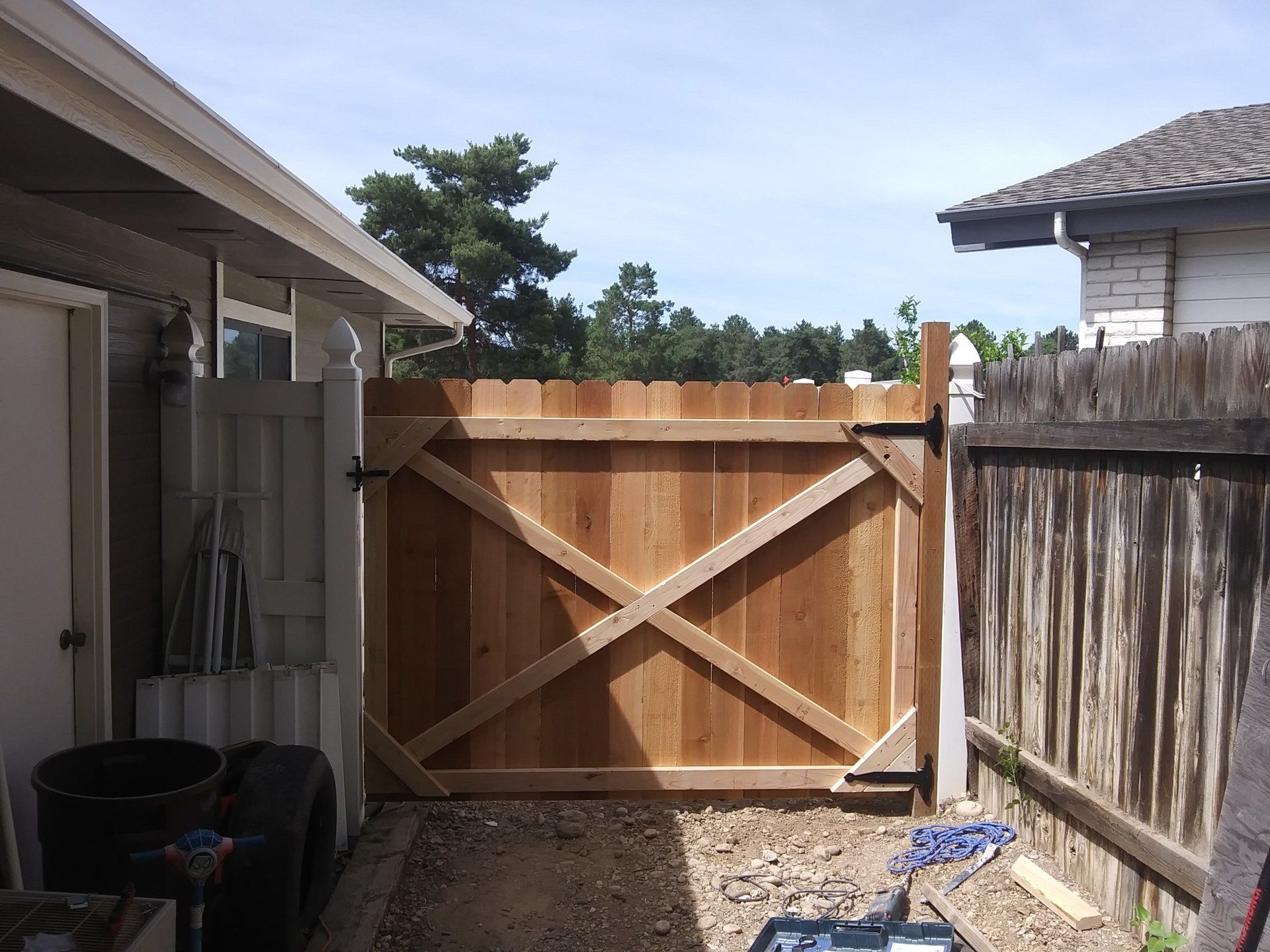 Installing Wood Gate — Boise, ID — A1 Handyman