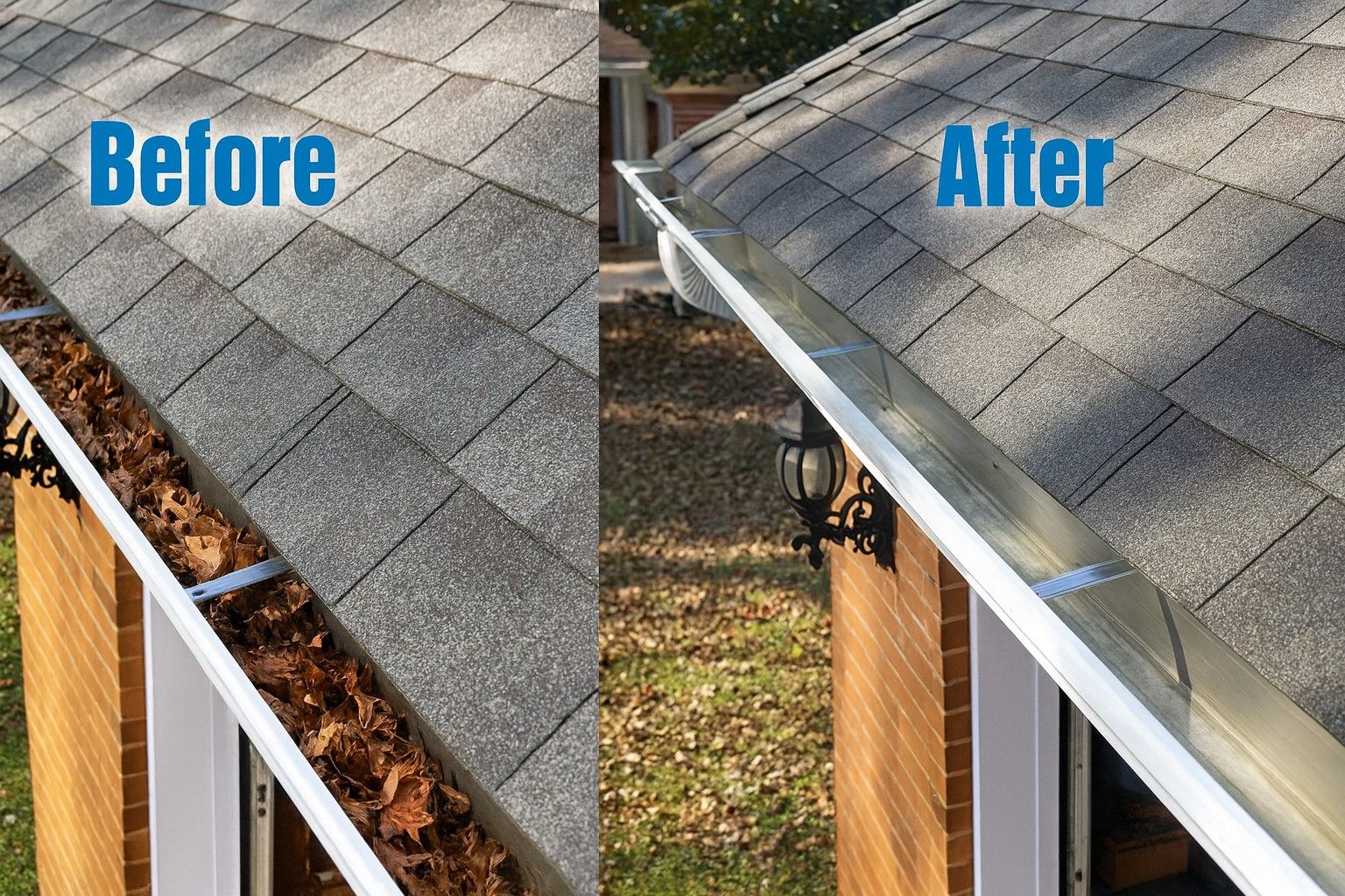 Gutter cleaning in Meridian, Idaho by A1 Handyman