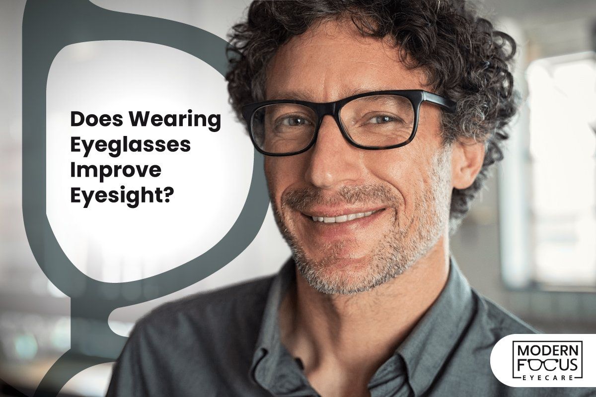 does wearing glasses improve eyesight