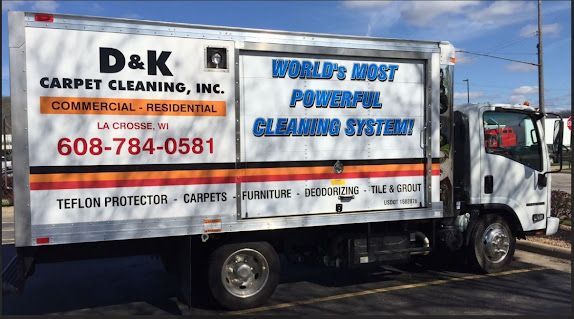 Van with Tile Cleaning Equipment | D & K Carpet Cleaning