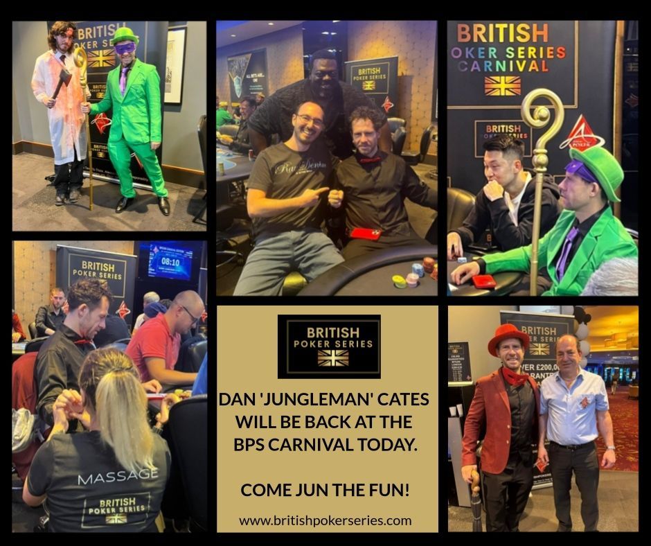 Junglman Dan Cates at British Poker Series