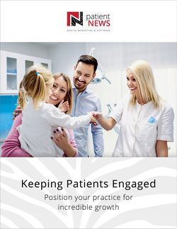 A brochure about keeping patients engaged position your practice for incredible growth.