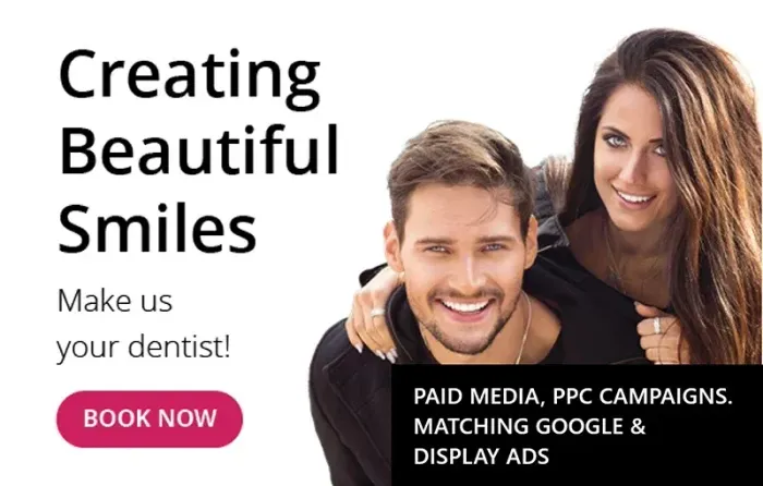 Dental marketing website - CTA