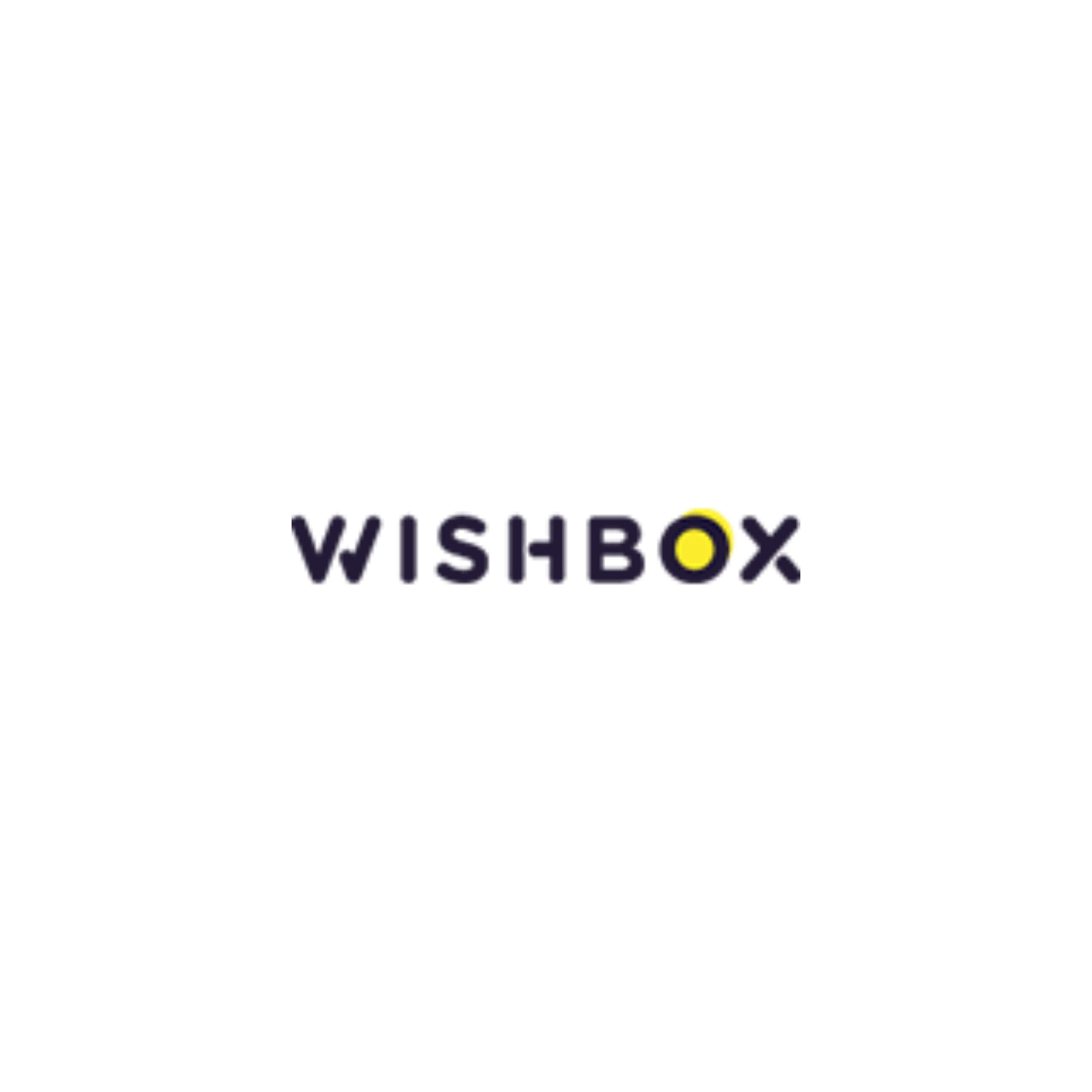The logo for wishbox is on a white background.