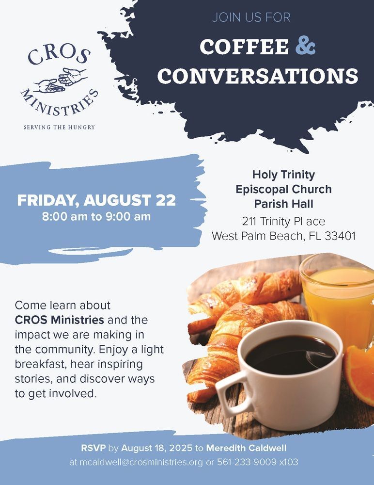 Coffee & Conversations Invitation flyer