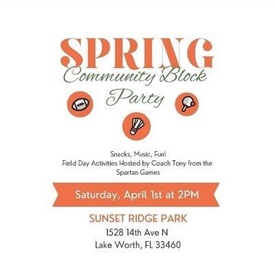 Spring Communinty Block Party in Lake Worth Beach