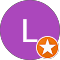 The letter l is in a purple circle with an orange star.