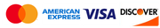 The logo for american express visa discover